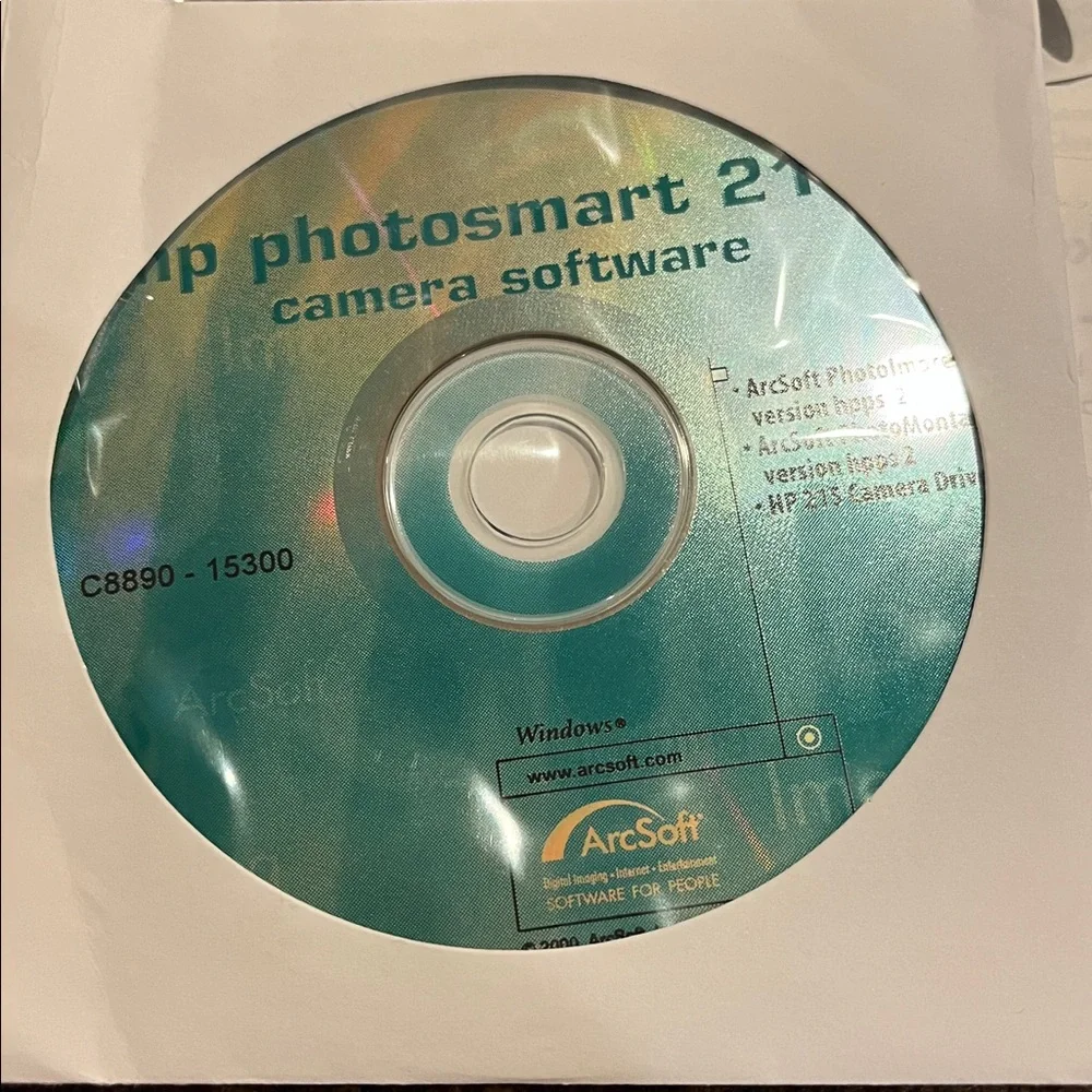 HP Photosmart 215 Digital Camera - Silver and Black